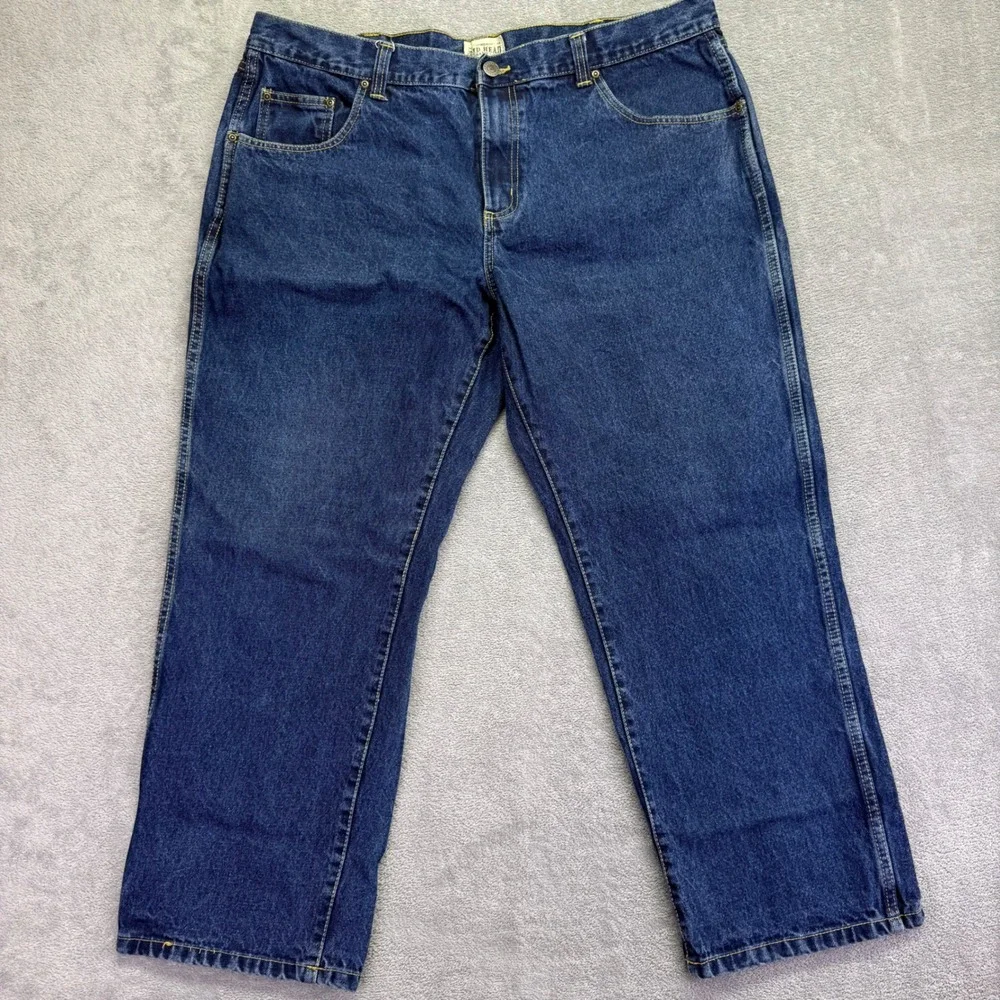 Red Head Brand Co Mens Jeans 42x30‎ Dark Wash Straight Fit Denim Pants